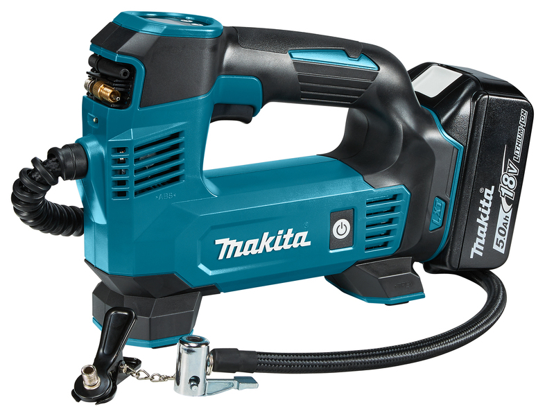 Makita DMP180RT 18V Li-Ion Luchtpomp Set (1x 5,0 Ah) - 8,3 Bar - Detailed view of the product