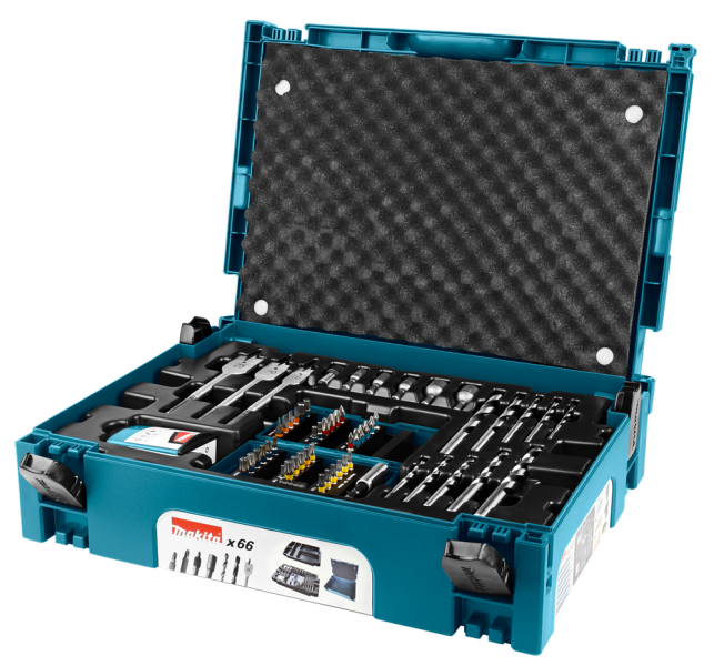 Makita B-43044 66 Delige Bit&Boren Set In Mbox - Detailed view of the product