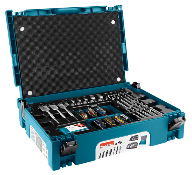 Makita B-43044 66 Delige Bit&Boren Set In Mbox - Detailed view of the product