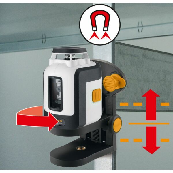 Laserliner FlexHolder Wandhouder - Magnetisch - 1/4" - Detailed view of the product