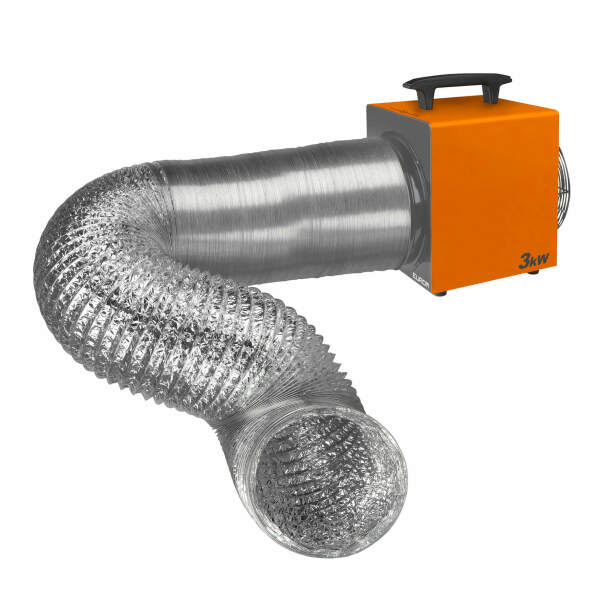 EUROM Heat-Duct-Pro 3.3 KW Elektrische Werkplaatskachel Met Thermostaat - 3300W - 389m3/u - Detailed view of the product