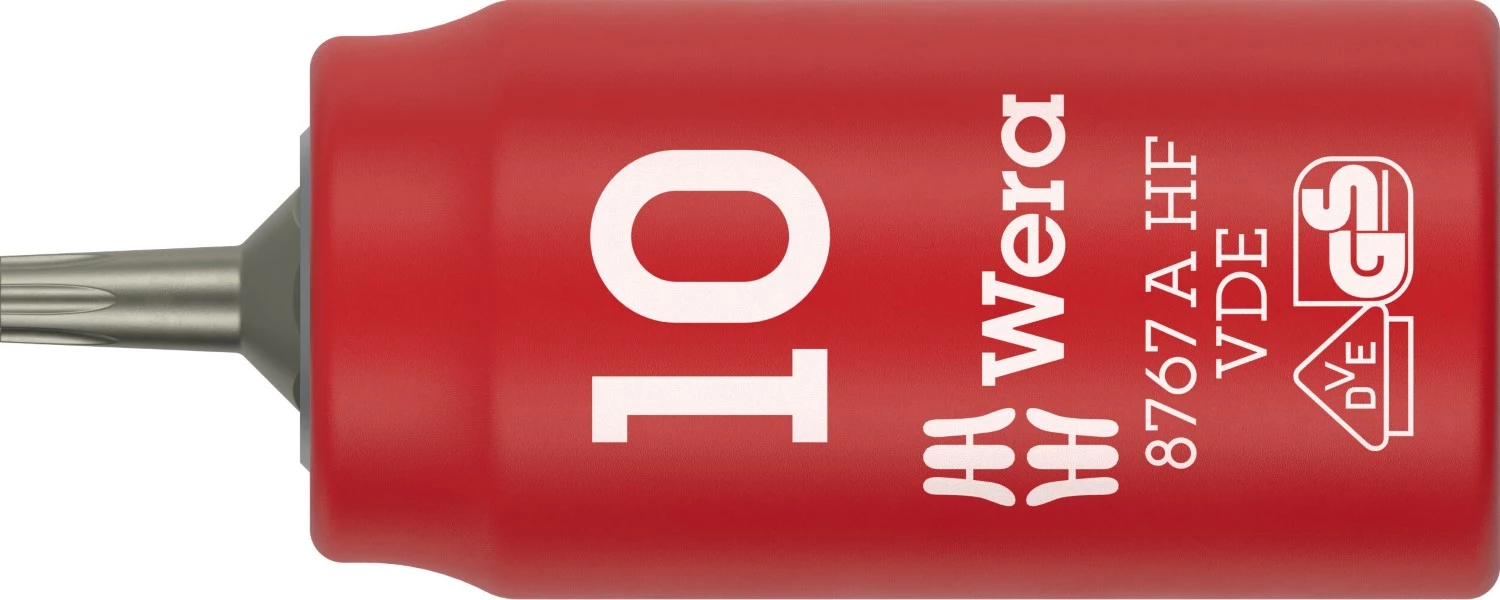 Wera 05005920001 8767 C VDE HF TORX® Zyklop Bitdop Geïsoleerd - 1/4"- TX 10