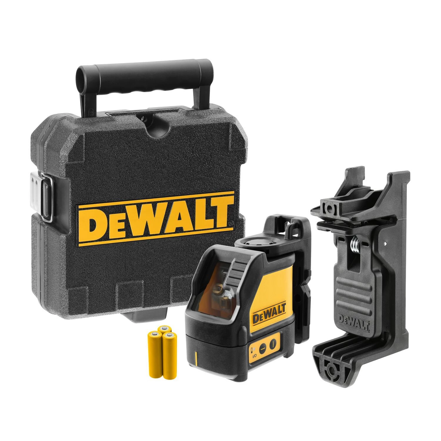 DeWALT DW088K Zelfnivellerende Kruis-/lijnlaser In Koffer - 2 Lijnen - Rood - 15m