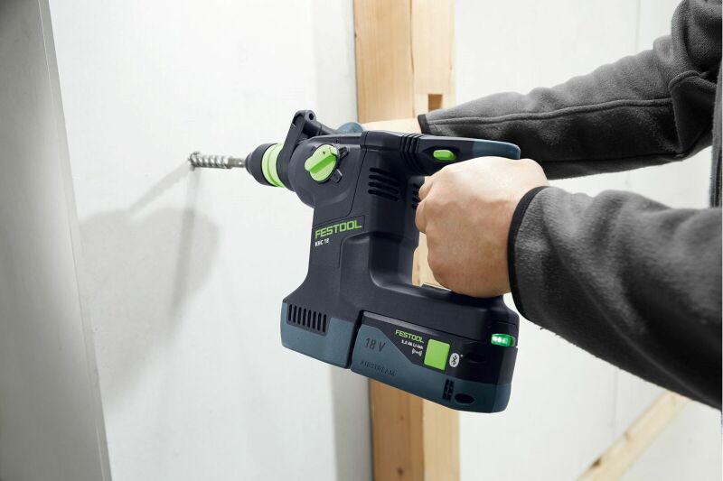 Festool KHC 18 5,0 EBI-Plus Accu-combihamer (2x 5.0Ah Accu) In Systainer - Detailed view of the product