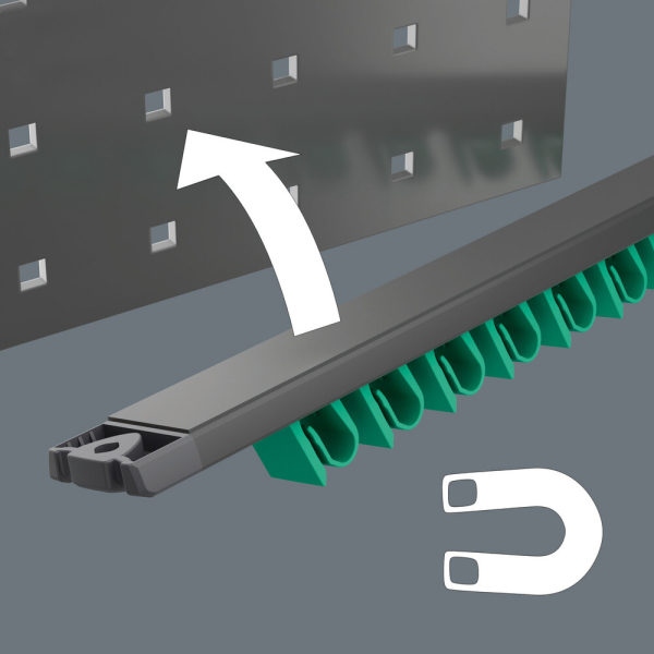 Wera 05020233001 11-delig 9640 Magneetstrip 6003 Joker 1 Ringsteeksleutelset - Detailed view of the product