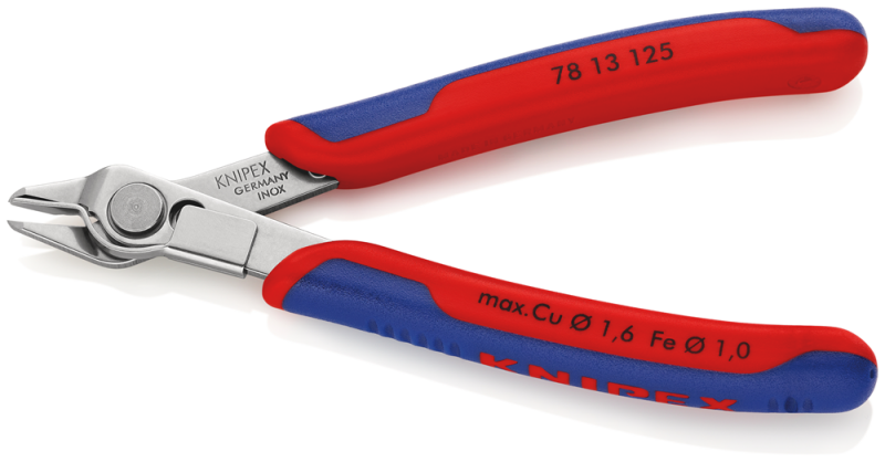 Knipex 7813125 Super-Knips Precisie Zijsnijtang - Elektronica - 125mm - Detailed view of the product