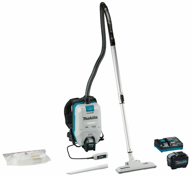 Makita VC008GL201 XGT 40V Max Li-Ion Rugstofzuiger Set (2x8, Ah Accu)