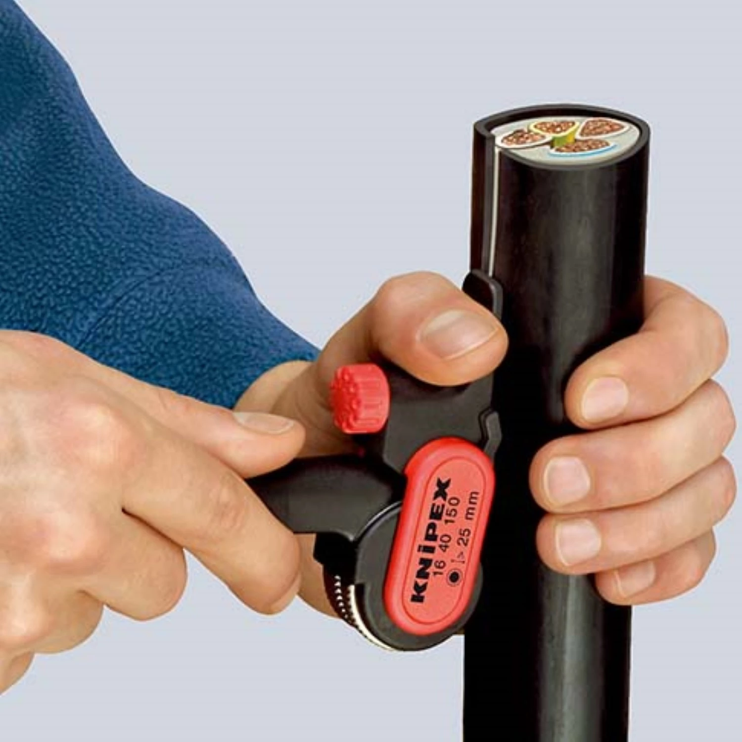 Knipex 16 40 150 Ontmantelingsgereedschap Voor Rondom Snijden - 150mm thumbnail 3