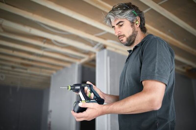 Festool C 18 LI BASIC 18V Li-Ion Accu Schroefboormachine Body In Systainer - 45Nm - 45mm - Koolborstelloos - Detailed view of the product
