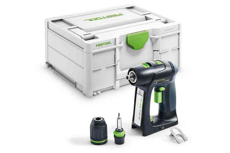 Festool C 18 LI BASIC 18V Li-Ion Accu Schroefboormachine Body In Systainer - 45Nm - 45mm - Koolborstelloos EAN: 4014549359976