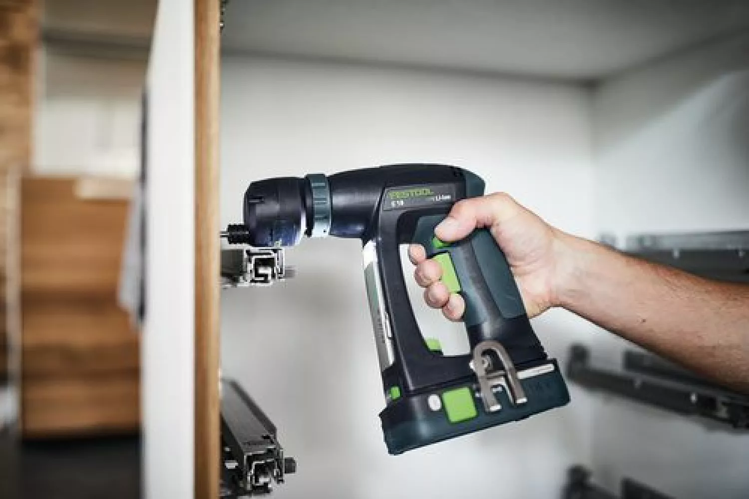 Festool C 18 LI BASIC 18V Li-Ion Accu Schroefboormachine Body In Systainer - 45Nm - 45mm - Koolborstelloos thumbnail 4