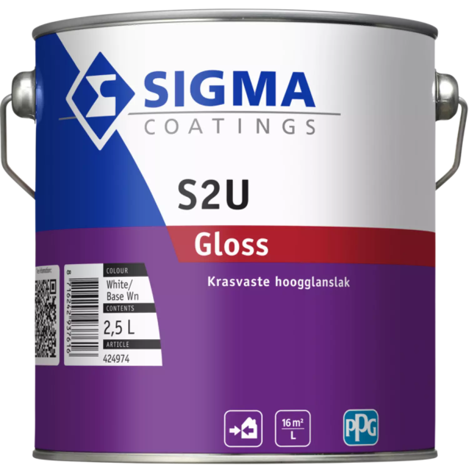Sigma S2U Gloss - Op Kleur Gemengd - 2,5L - Lak