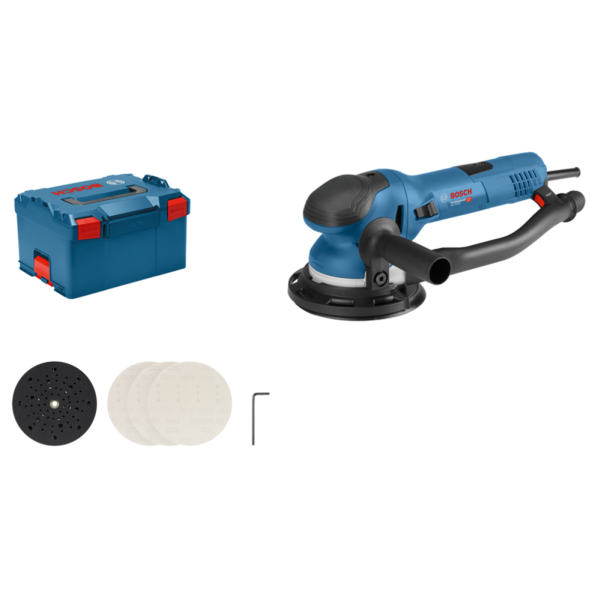 Bosch GET 75-150 Excentrische schuurmachine in L-Boxx - 750W - 150mm