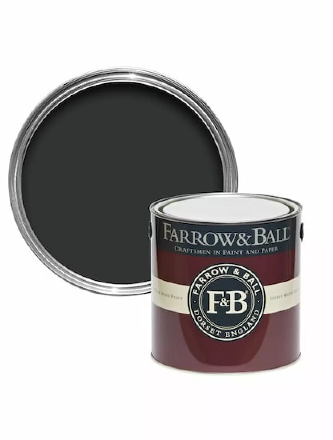 Farrow&Ball Casein Distemper Pitch Black No.256 2,5L