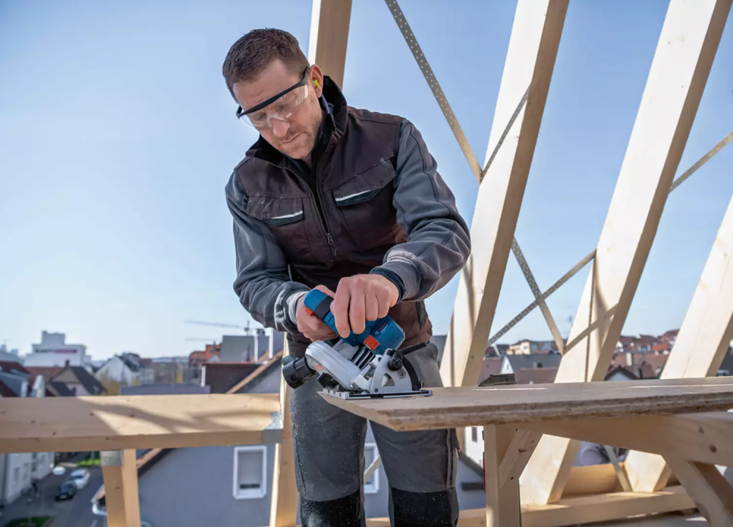 Bosch GKS 18V-57-2 18V Li-ion Accu Cirkelzaag Body - 165mm thumbnail 4