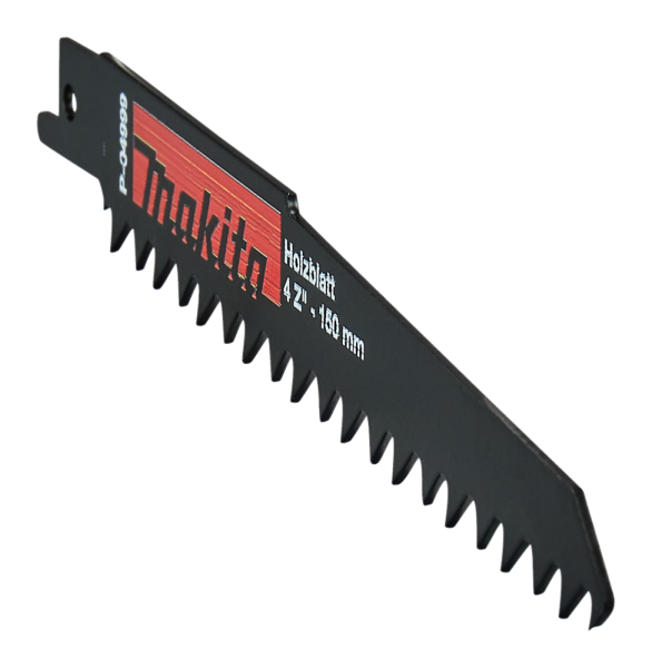Makita P-04999 Reciprozaagblad - 150 X 6,35mm - Hout (5st) - Detailed view of the product