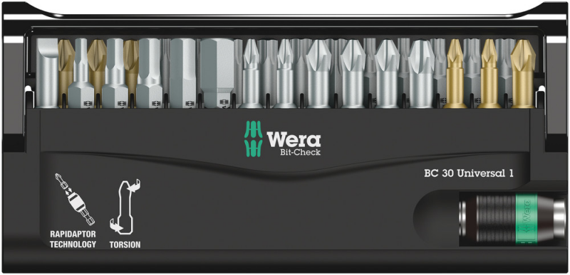 Wera 5056440001 30-delige Bit-Check Universal Bitset - Detailed view of the product
