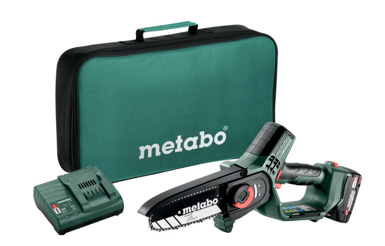 Metabo MS 18 LTX 15 18V Li-Ion Accu Snoeizaag Set (1x 2.0Ah) In Tas - 15cm