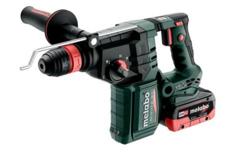 Metabo KH 18 LTX BL 28 Q 18V Li-ion Accu Combihamer Set (2x 5.5Ah LiHD Accu) In MetaBOX - Detailed view of the product