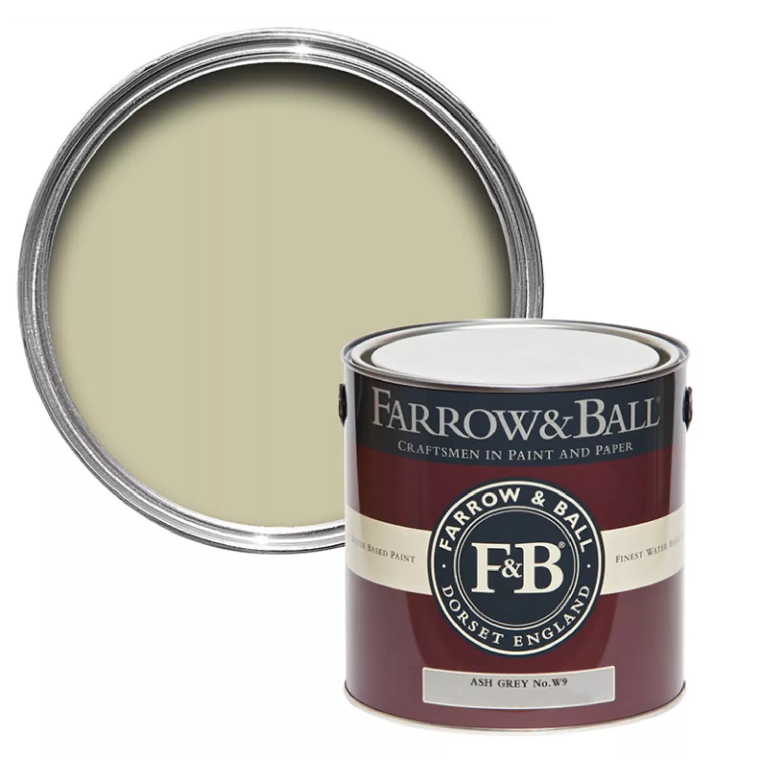 Farrow&Ball Flat Eggshell Ash Grey No.W9 - 750ml