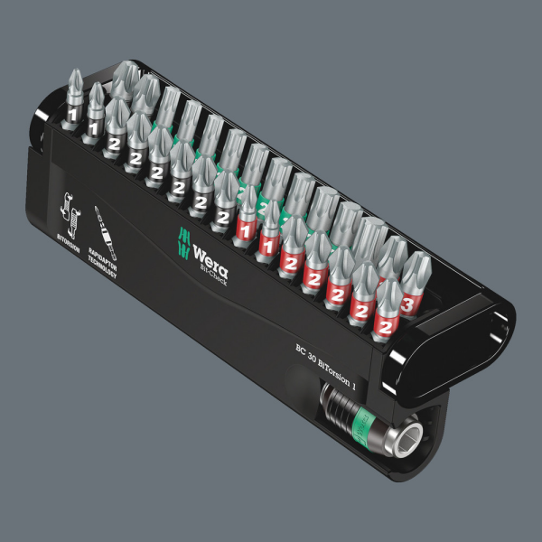 Wera 5057430001 30-delige Bit-Check BiTorsion Bitset In Cassette - Detailed view of the product