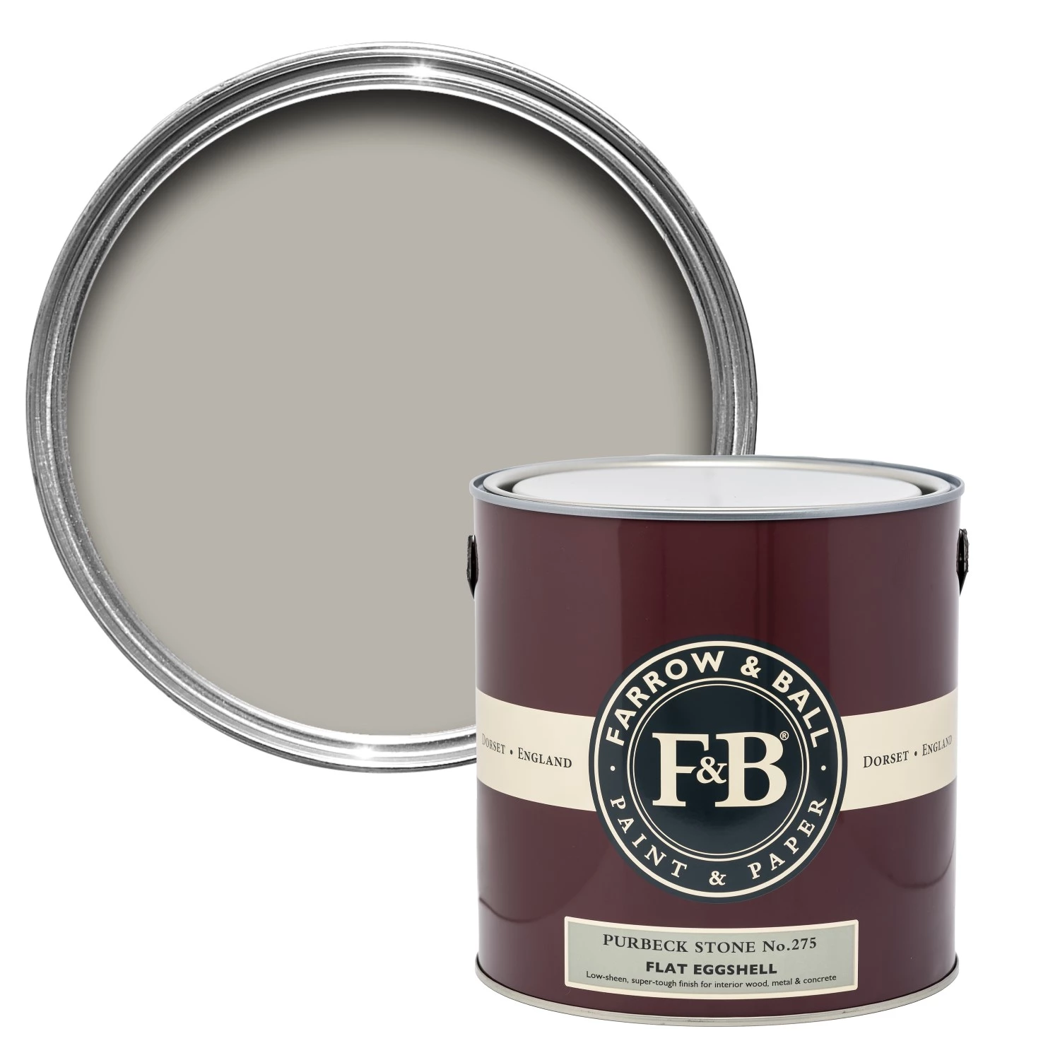 Farrow&Ball Flat Eggshell Purbeck Stone No.275 - 750ml