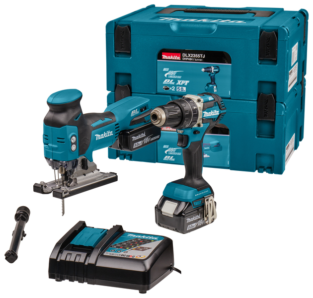 Makita DLX2355TJ LXT 18 V Li-ion Accu Combiset (2x 5,0Ah Accu) In Mbox EAN: 88381899765