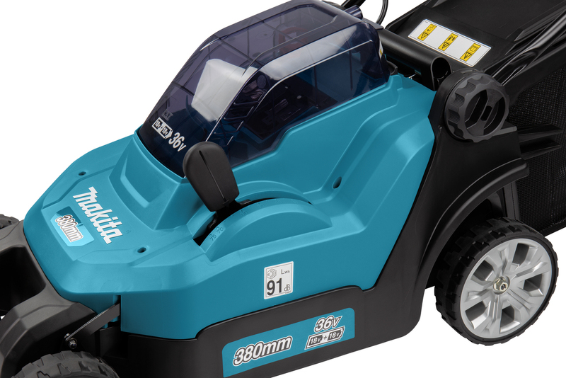 Makita DLM382Z 36V (2x 18V) Li-Ion Accu Grasmaaier Body - 38cm - Detailed view of the product