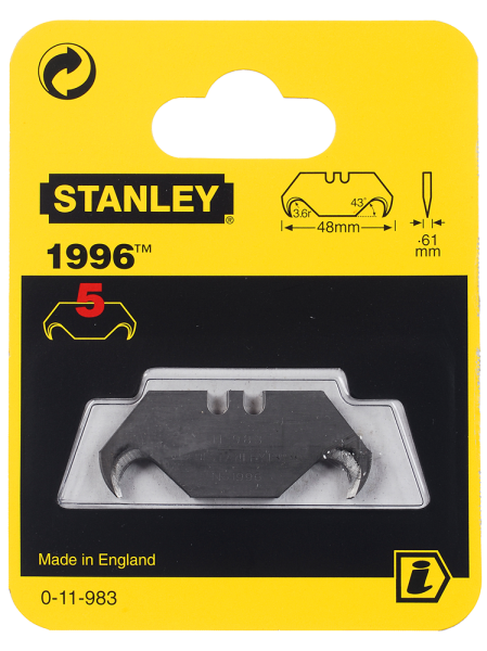 Stanley 0-11-983 Reservemesjes 1996 (5st) - Detailed view of the product