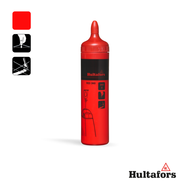 Hultafors RED 360 Slaglijnkrijt - Rood - 360g - Detailed view of the product