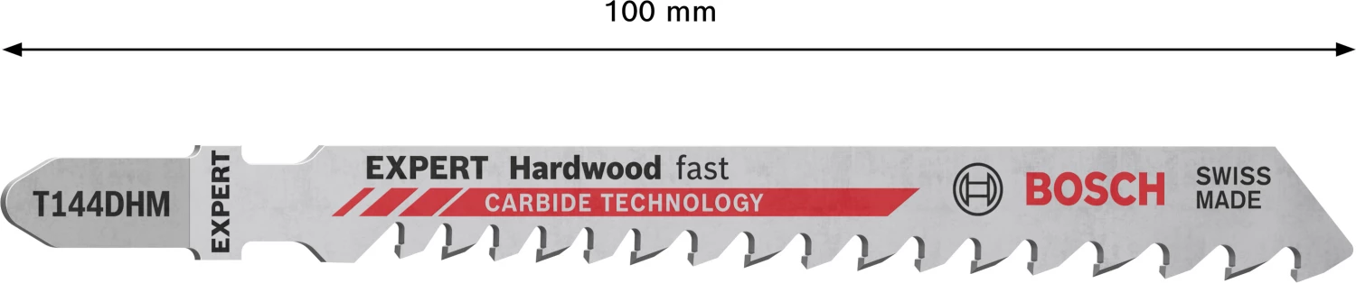 Bosch EXPERT T144DHM Hardwood Fast Decoupeerzaagblad - 100mm - Hout (10st) thumbnail 2
