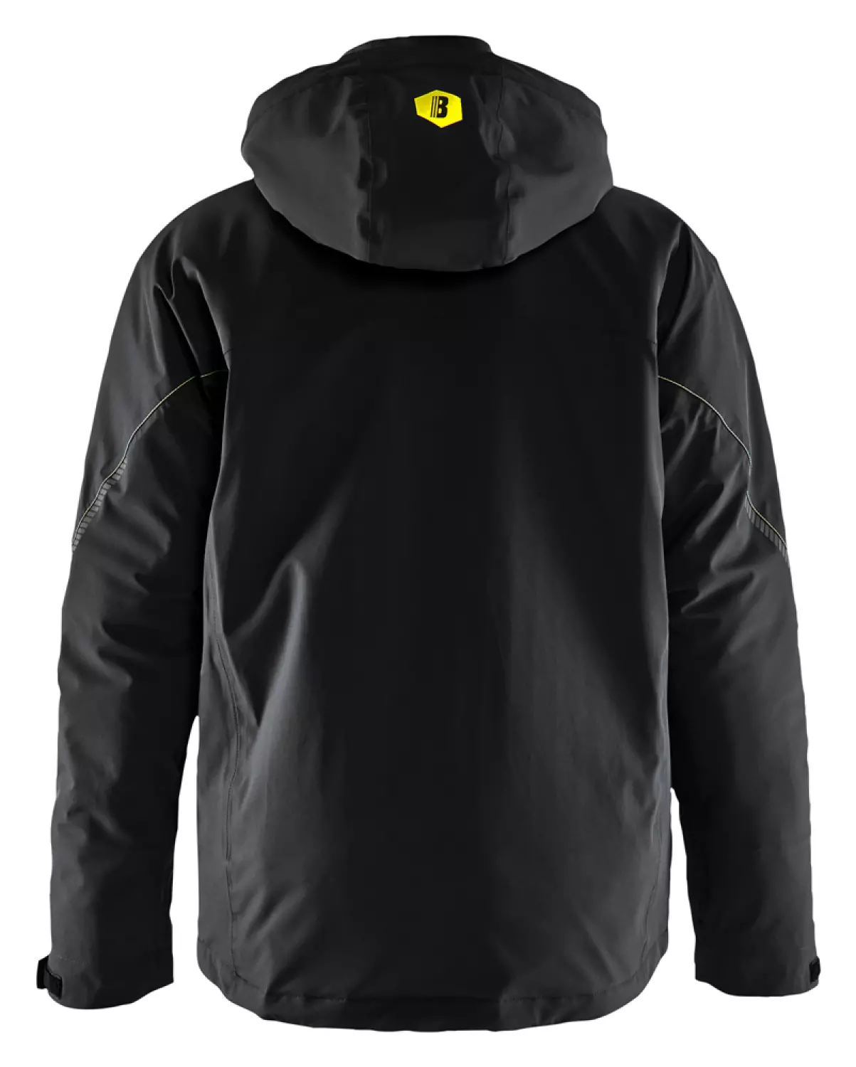 Blåkläder 4484 Lichtgewicht Winterjas 4-weg Stretch - Zwart/High Vis Geel - L thumbnail 2