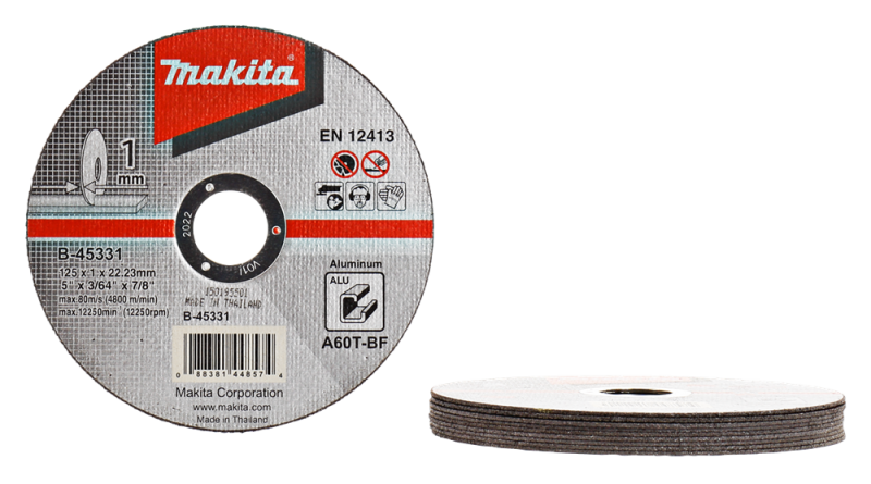 Makita B-45331 Doorslijpschijf - 125x22,23x1mm (10st) - Detailed view of the product