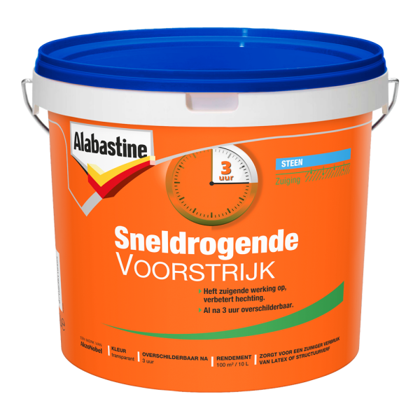 Alabastine 5129719 Voorstrijk Sneldrogend - Transparant - 10L
