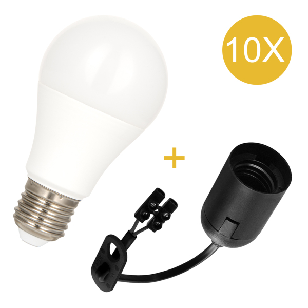 Bailey 140818 10-Pack Combi LED Lamp Kroonsteen - E27 Fitting - 10W - 935Lm - Default image for the product