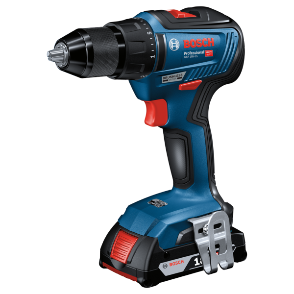 Bosch GSR 18V-55 18V Li-Ion Accu Schroefboormachine Set (2x 4,0Ah) In L-Boxx - 55Nm - Koolborstelloos - Detailed view of the product