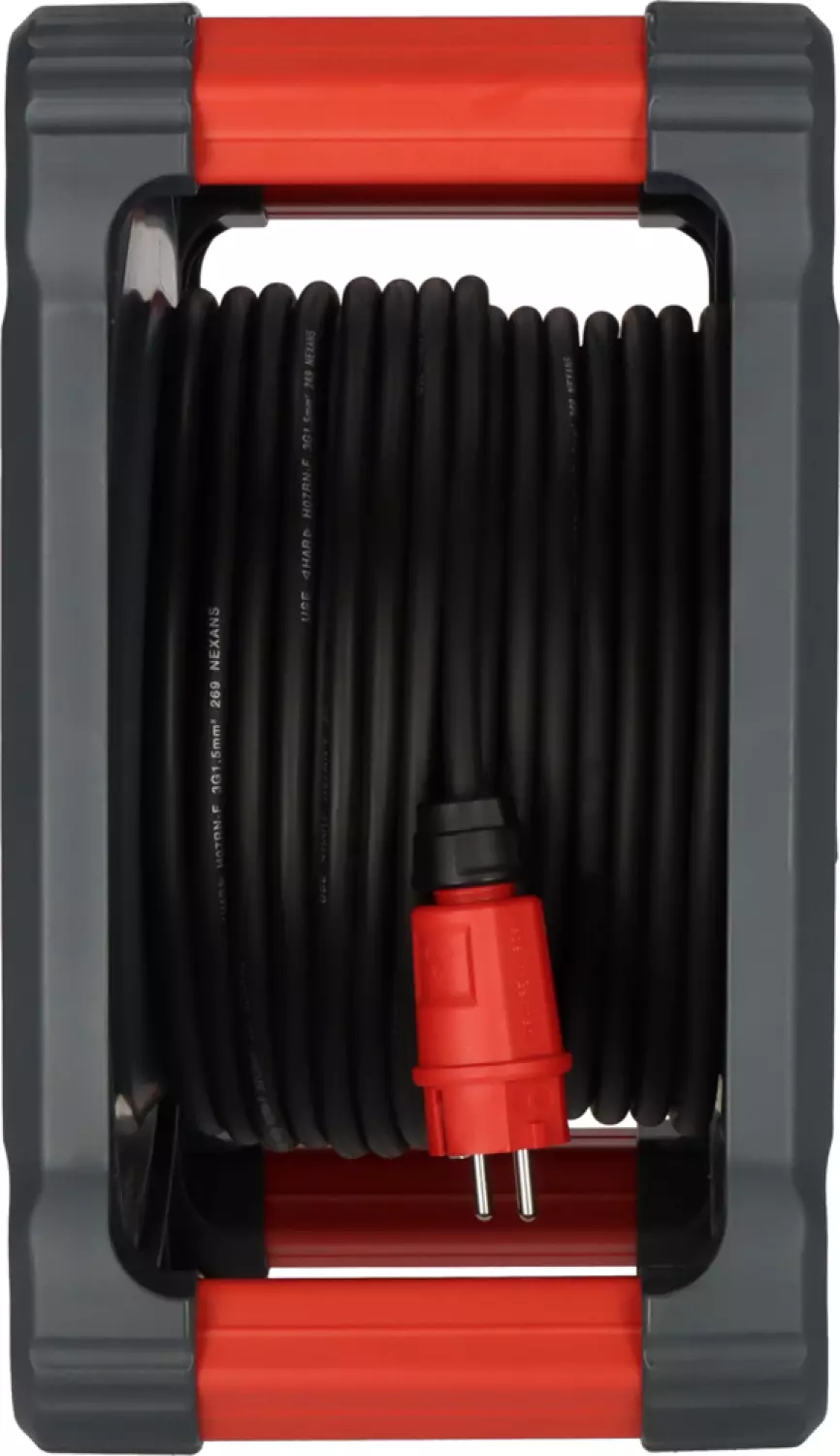 Brennenstuhl Professional KA 3100 Bouwplaats Cube 5-voudig Kabelhaspel H07RN-F 3G1.5 - IP44 - 33m - Zwart thumbnail 3