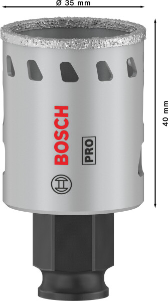 Bosch 2608901558 PRO Tile PC Plus Diamantgatzaag Voor Tegels - 35mm - Detailed view of the product