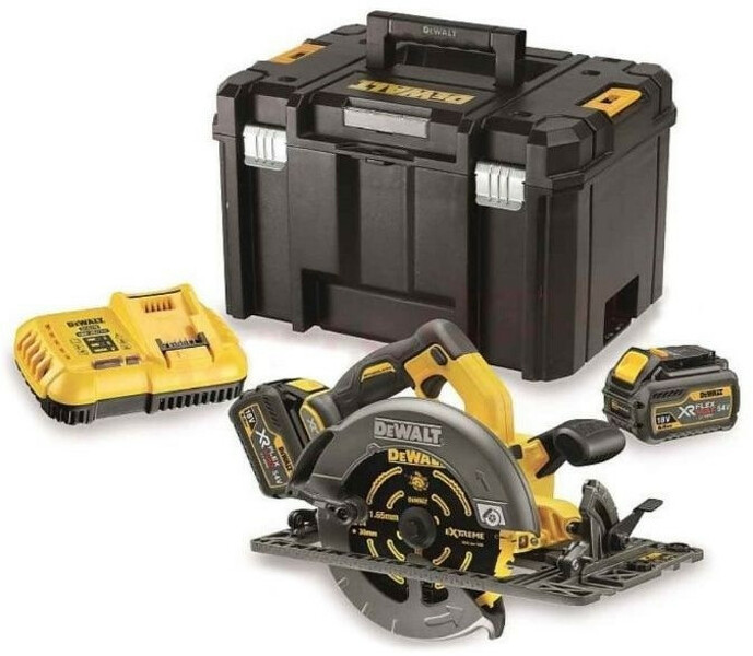 DeWALT DCS579X2-QW 54V Li-ion FlexVolt Accu Cirkelzaag Set (2x 9.0Ah) In TSTAK Koffer - 190 Mm - Langsgeleider EAN: 5035048736449