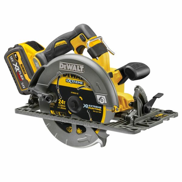DeWALT DCS579X2-QW 54V Li-ion XR FlexVolt Accu Cirkelzaag Set (2x 9.0Ah) In TSTAK - 190mm - Langsgeleider - Koolborstelloos - Detailed view of the product