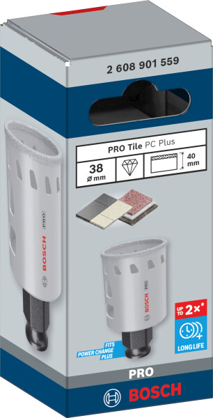 Bosch 2608901559 PRO Tile PC Plus Diamantgatzaag Voor Tegels - 38mm - Detailed view of the product