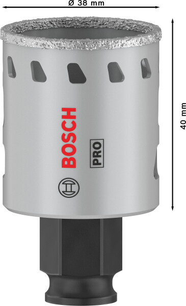 Bosch 2608901559 PRO Tile PC Plus Diamantgatzaag Voor Tegels - 38mm - Detailed view of the product