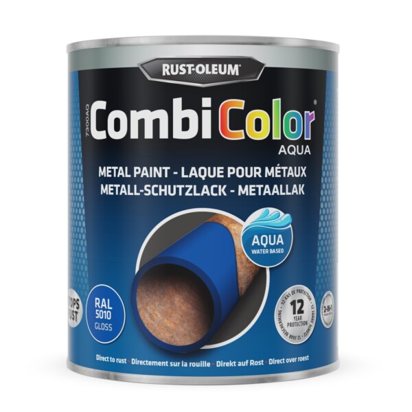 rust-oleum combicolor aqua hoogglans ral 5010 0.75 ltr