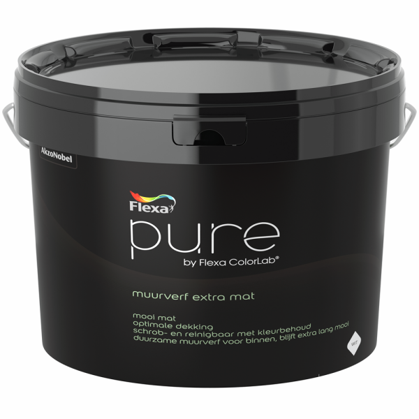 flexa pure muurverf extra mat wit 7.5 l