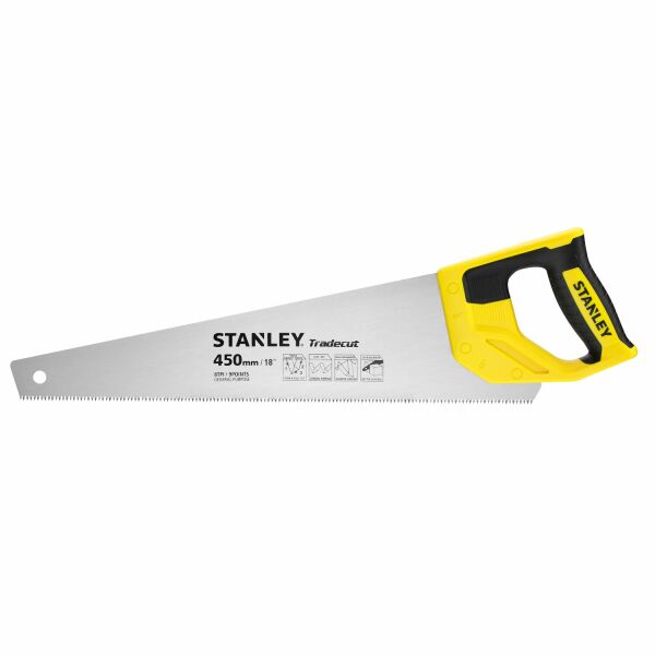 Stanley STHT20354-1 Houtzaag Tradecut Universal - 450mm - 8 TPI - Detailed view of the product
