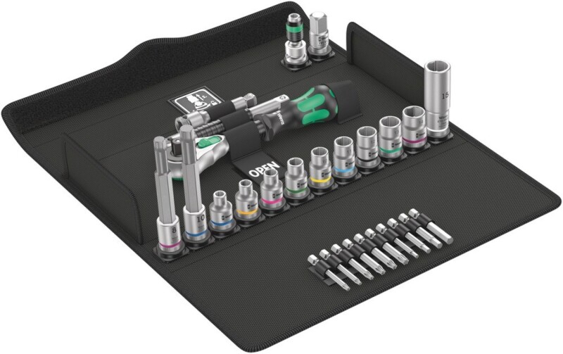 Wera 05004175001 27-delige Bicycle Set 7 Ratel- En Doppenset In Etui - 3/8" - Default image for the product