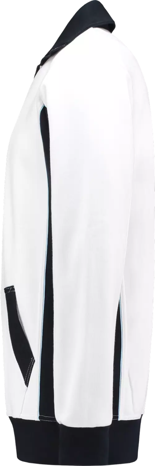 Workman 2701 Zipper Sweater - Wit / Navy - XL thumbnail 3