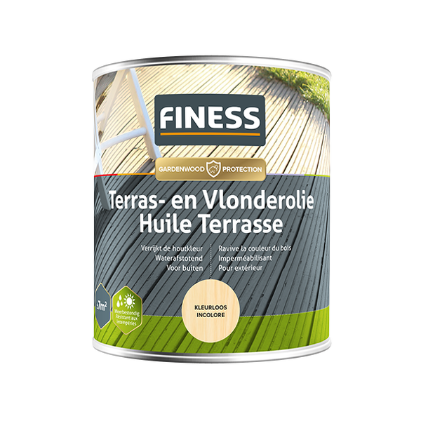 Finess Terras- En Vlonderolie - Kleurloos - 0,75L - Detailed view of the product