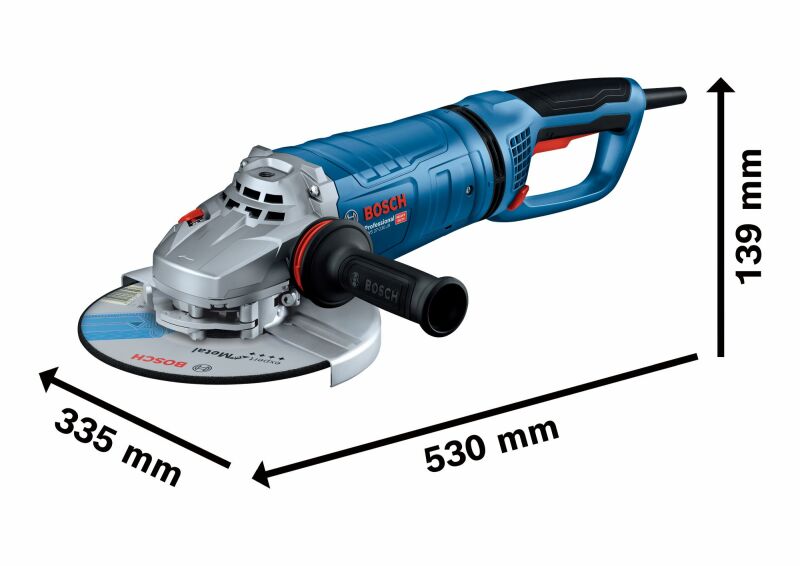 Bosch GWS 27-230 PR Haakse Slijper - In Koffer - Detailed view of the product