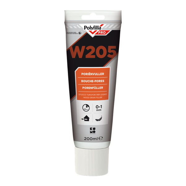Polyfilla W205 1K Houtvulmiddel 200 Ml (tube)